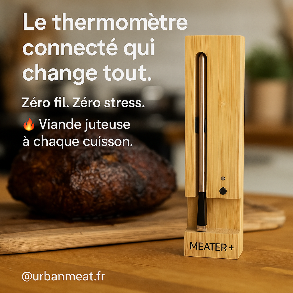 Thermomètre à viande sans fil MEATER+ (50m de portée)