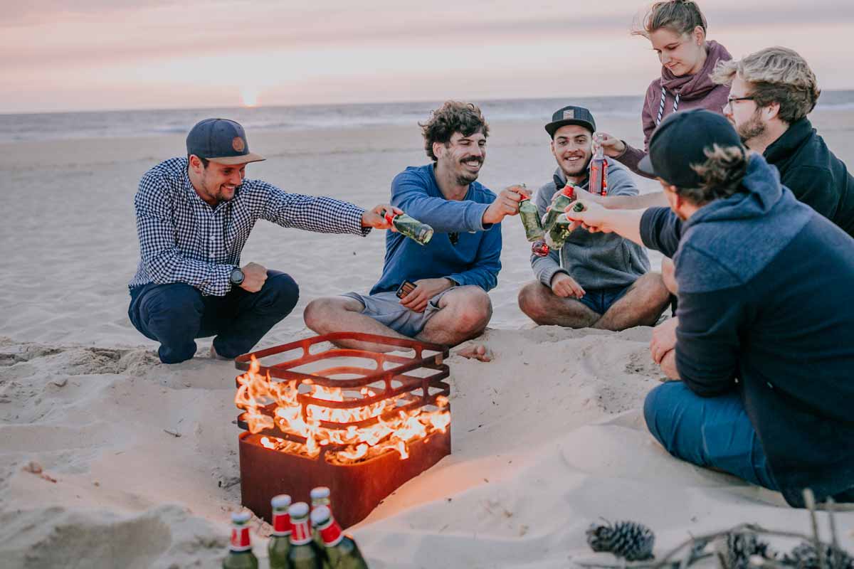 CUBE Brasero rouille