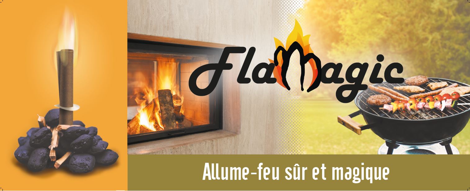 Allume-feu magique naturel et fabriqué en France par FLAMAGIC 